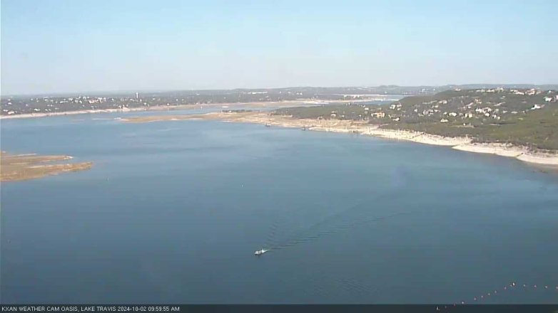 Lake Travis webcam, October 2, 2024 10:00 AM CT