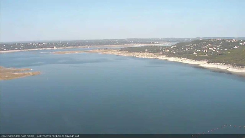 Lake Travis webcam, October 2, 2024 10:45 AM CT
