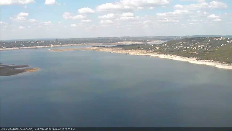 Lake Travis webcam, October 2, 2024 12:25 PM CT