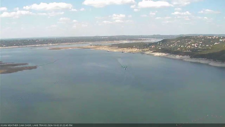 Lake Travis webcam, October 2, 2024 1:25 PM CT