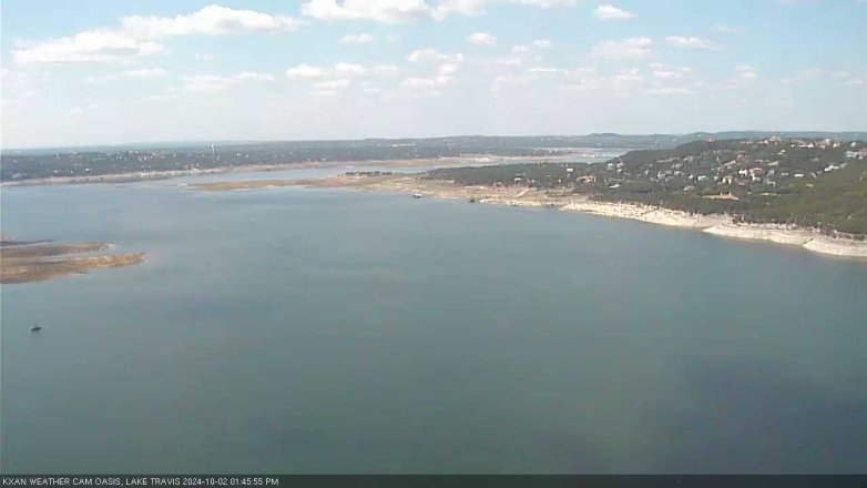 Lake Travis webcam, October 2, 2024 1:45 PM CT