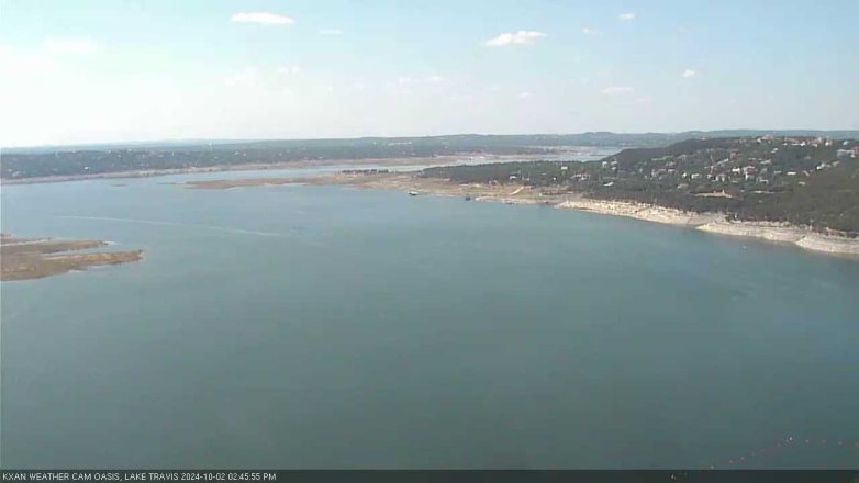 Lake Travis webcam, October 2, 2024 2:45 PM CT