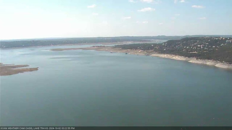 Lake Travis webcam, October 2, 2024 3:25 PM CT