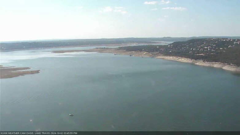 Lake Travis webcam, October 2, 2024 3:45 PM CT
