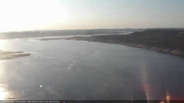 Lake Travis webcam, October 2, 2024 6:25 PM CT
