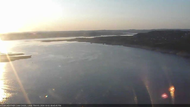 Lake Travis webcam, October 2, 2024 6:45 PM CT