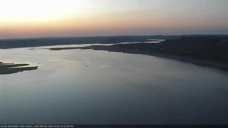 Lake Travis webcam, October 2, 2024 7:25 PM CT