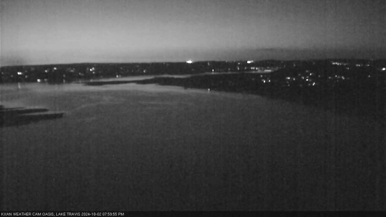 Lake Travis webcam, October 2, 2024 8:00 PM CT