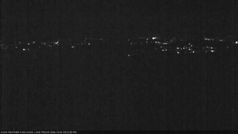 Lake Travis webcam, October 2, 2024 9:25 PM CT