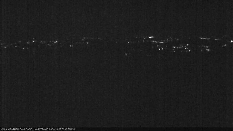 Lake Travis webcam, October 2, 2024 9:45 PM CT