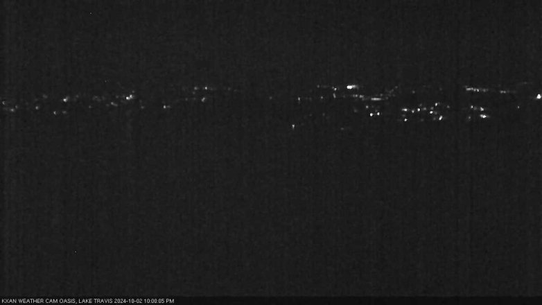 Lake Travis webcam, October 2, 2024 10:00 PM CT
