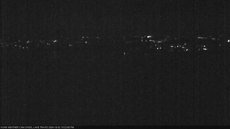 Lake Travis webcam, October 2, 2024 10:25 PM CT