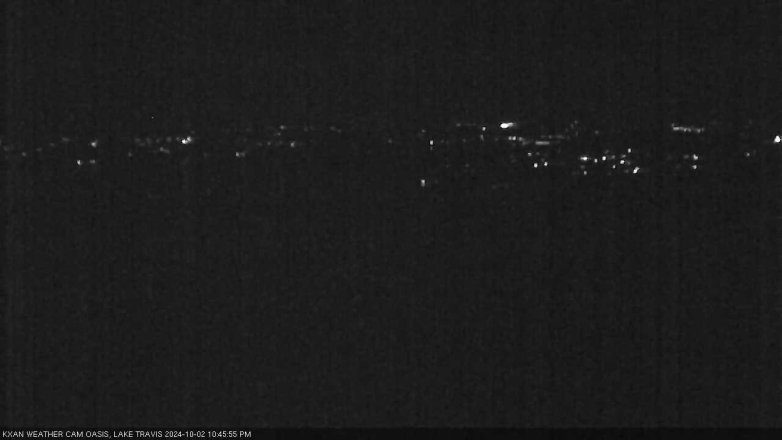 Lake Travis webcam, October 2, 2024 10:45 PM CT