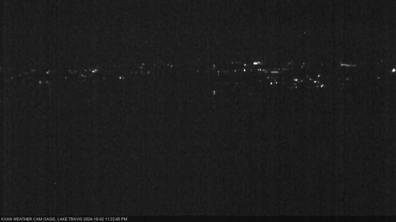 Lake Travis webcam, October 2, 2024 11:25 PM CT