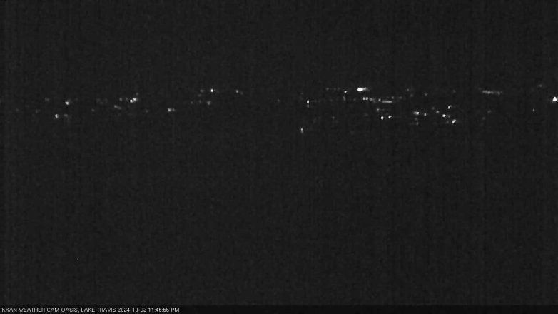 Lake Travis webcam, October 2, 2024 11:45 PM CT