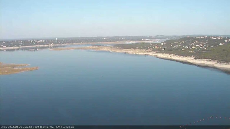 Lake Travis webcam, October 3, 2024 9:45 AM CT