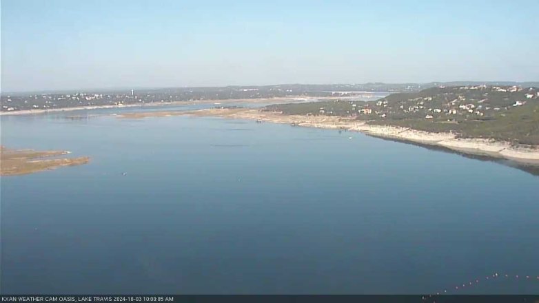 Lake Travis webcam, October 3, 2024 10:00 AM CT