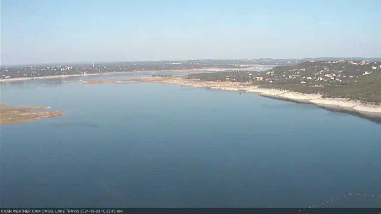 Lake Travis webcam, October 3, 2024 10:25 AM CT