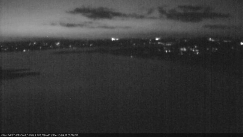 Lake Travis webcam, October 3, 2024 8:00 PM CT
