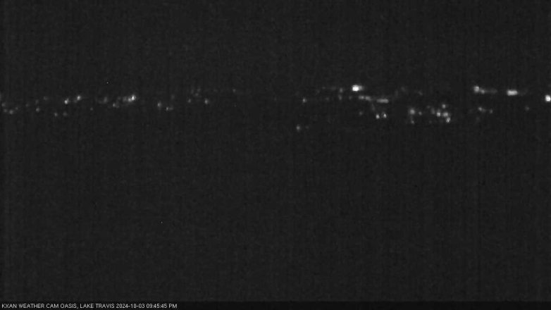 Lake Travis webcam, October 3, 2024 9:45 PM CT