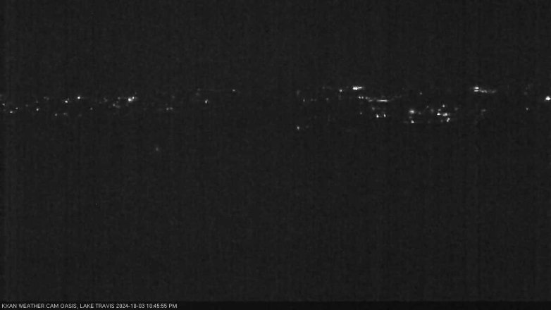 Lake Travis webcam, October 3, 2024 10:45 PM CT