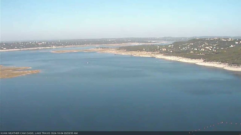 Lake Travis webcam, October 4, 2024 10:00 AM CT