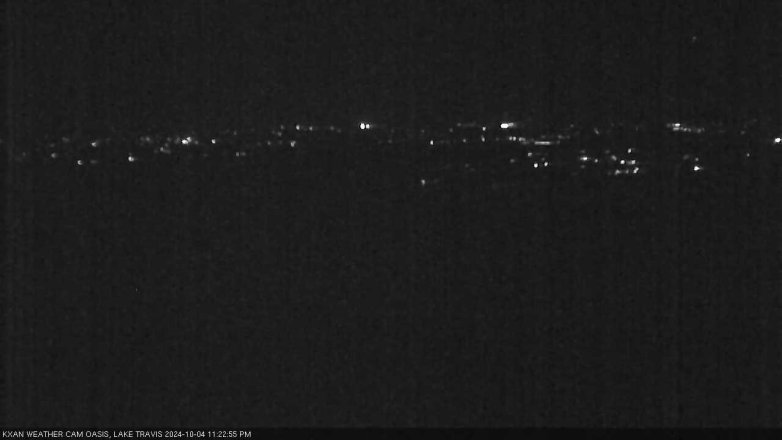 Lake Travis webcam, October 4, 2024 11:25 PM CT