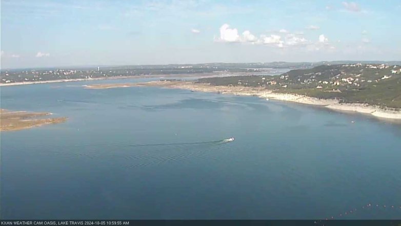 Lake Travis webcam, October 5, 2024 11:00 AM CT