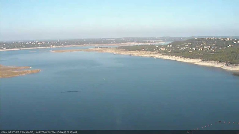 Lake Travis webcam, October 6, 2024 9:25 AM CT