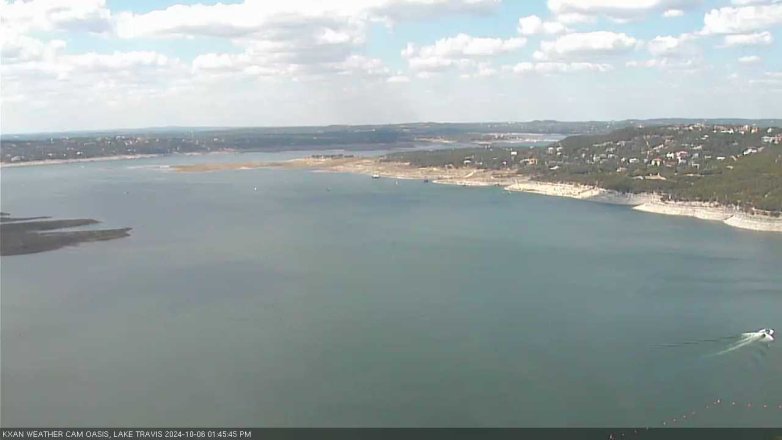 Lake Travis webcam, October 6, 2024 1:45 PM CT