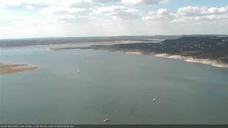 Lake Travis webcam, October 6, 2024 3:00 PM CT