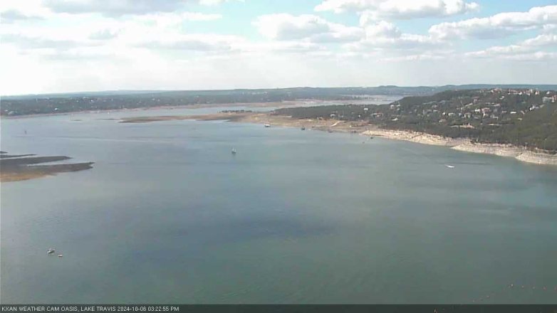 Lake Travis webcam, October 6, 2024 3:25 PM CT