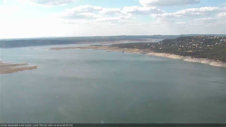 Lake Travis webcam, October 6, 2024 3:45 PM CT