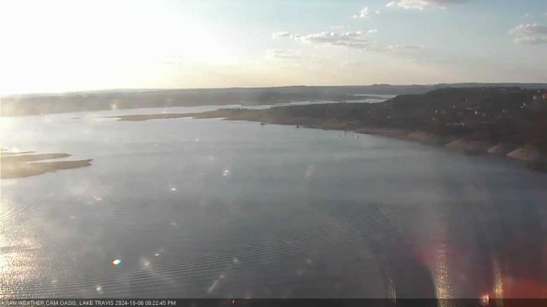 Lake Travis webcam, October 6, 2024 6:25 PM CT