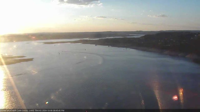 Lake Travis webcam, October 6, 2024 6:45 PM CT