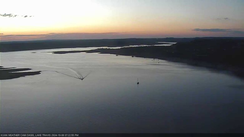 Lake Travis webcam, October 6, 2024 7:25 PM CT