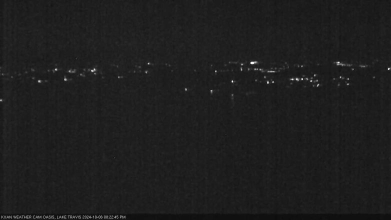 Lake Travis webcam, October 6, 2024 8:25 PM CT