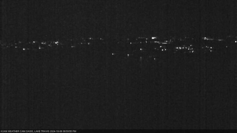 Lake Travis webcam, October 6, 2024 9:00 PM CT