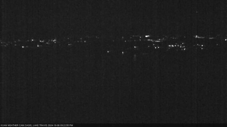 Lake Travis webcam, October 6, 2024 9:25 PM CT