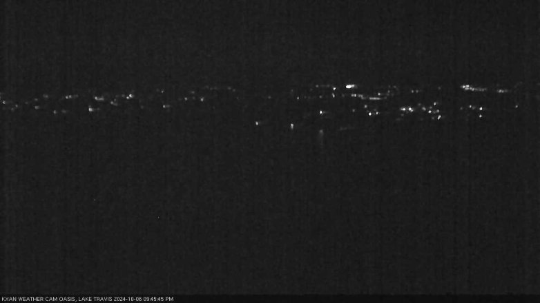 Lake Travis webcam, October 6, 2024 9:45 PM CT