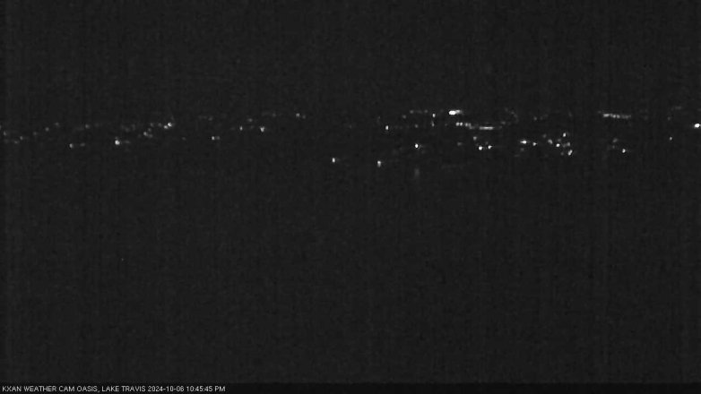Lake Travis webcam, October 6, 2024 10:45 PM CT
