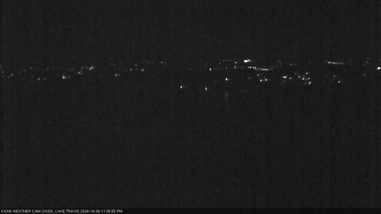 Lake Travis webcam, October 6, 2024 11:00 PM CT
