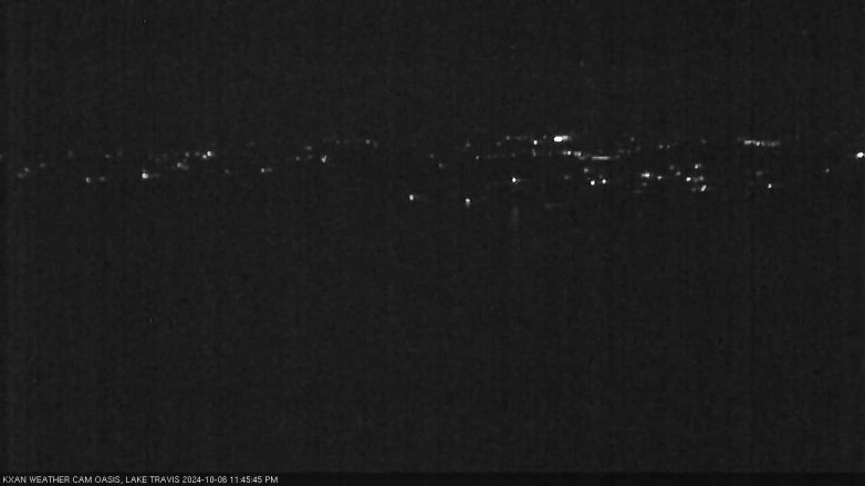 Lake Travis webcam, October 6, 2024 11:45 PM CT