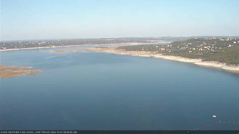 Lake Travis webcam, October 7, 2024 9:45 AM CT