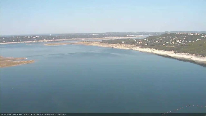 Lake Travis webcam, October 7, 2024 11:00 AM CT