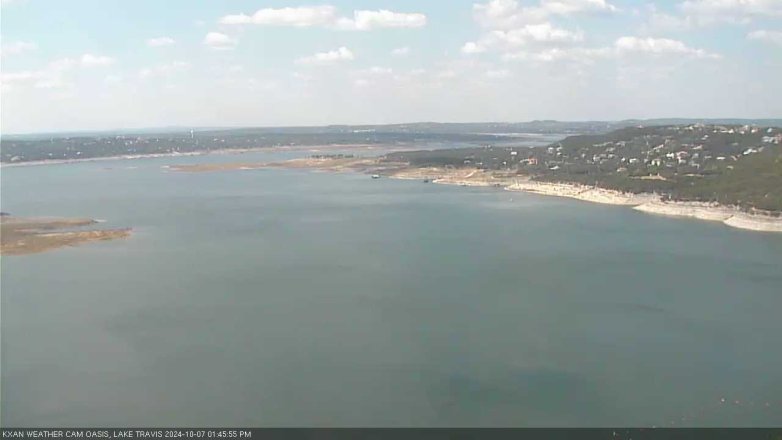 Lake Travis webcam, October 7, 2024 1:45 PM CT