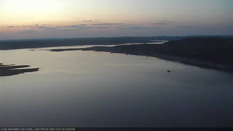 Lake Travis webcam, October 7, 2024 7:25 PM CT