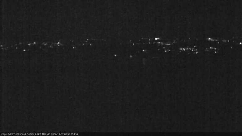 Lake Travis webcam, October 7, 2024 9:00 PM CT