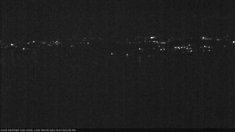 Lake Travis webcam, October 7, 2024 9:25 PM CT