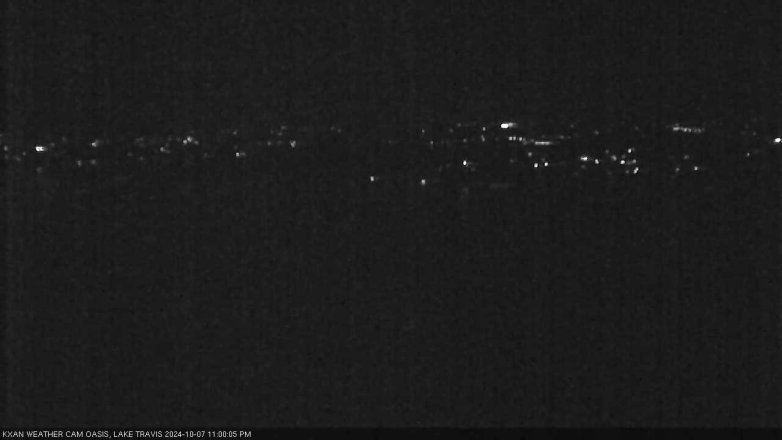 Lake Travis webcam, October 7, 2024 11:00 PM CT